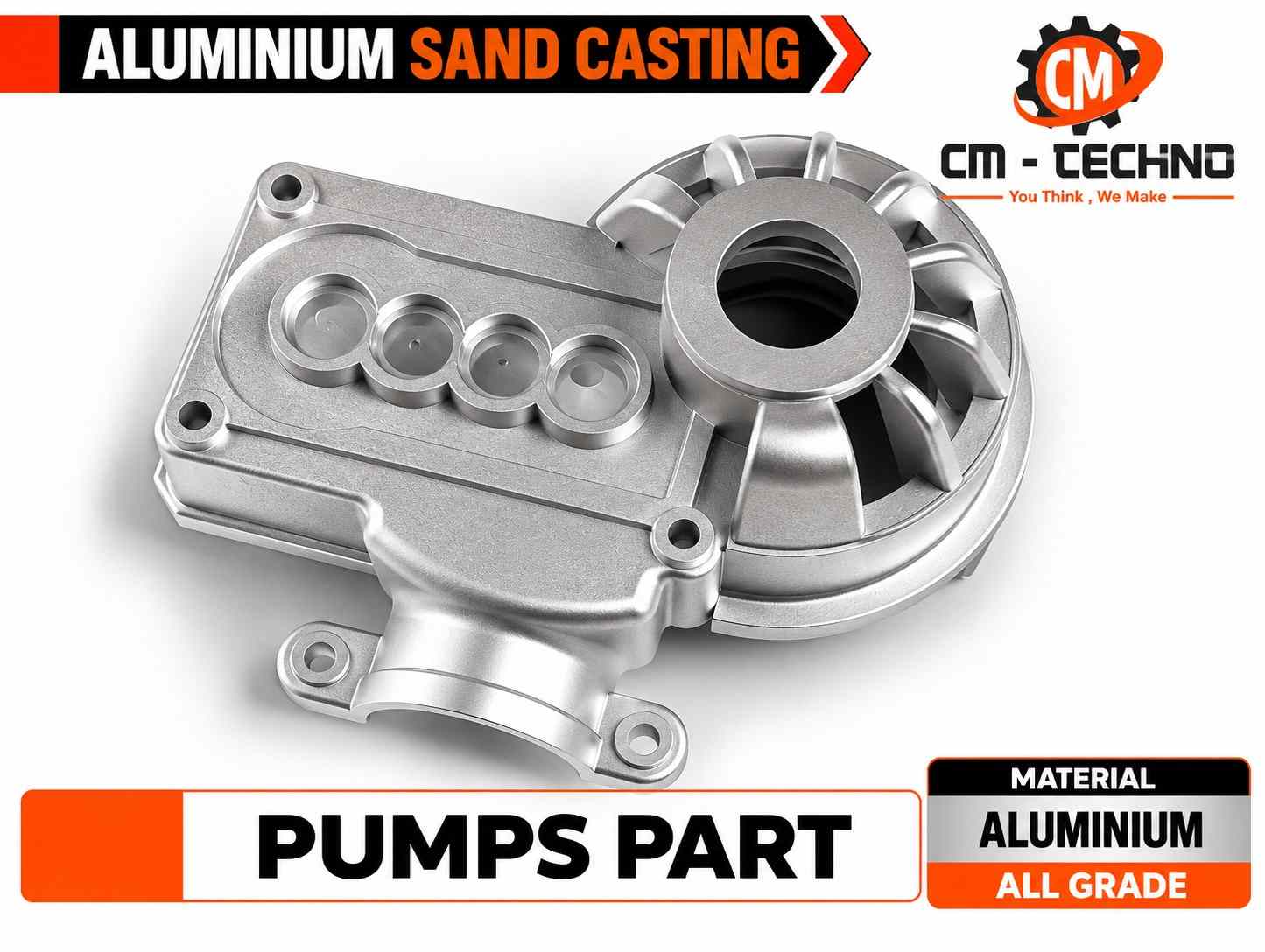 Aluminium Sand Casting Pump Component-100kb