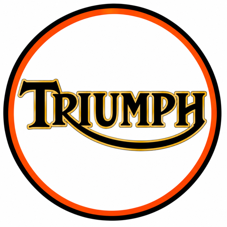Classic Triumph Orange Badge Logo
