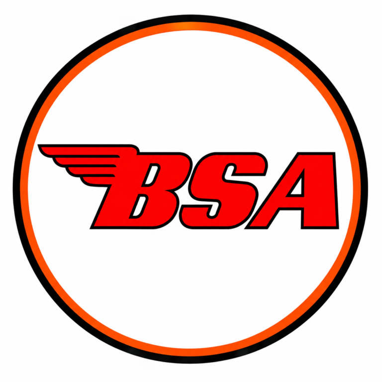 Retro BSA Winged Circular Badge