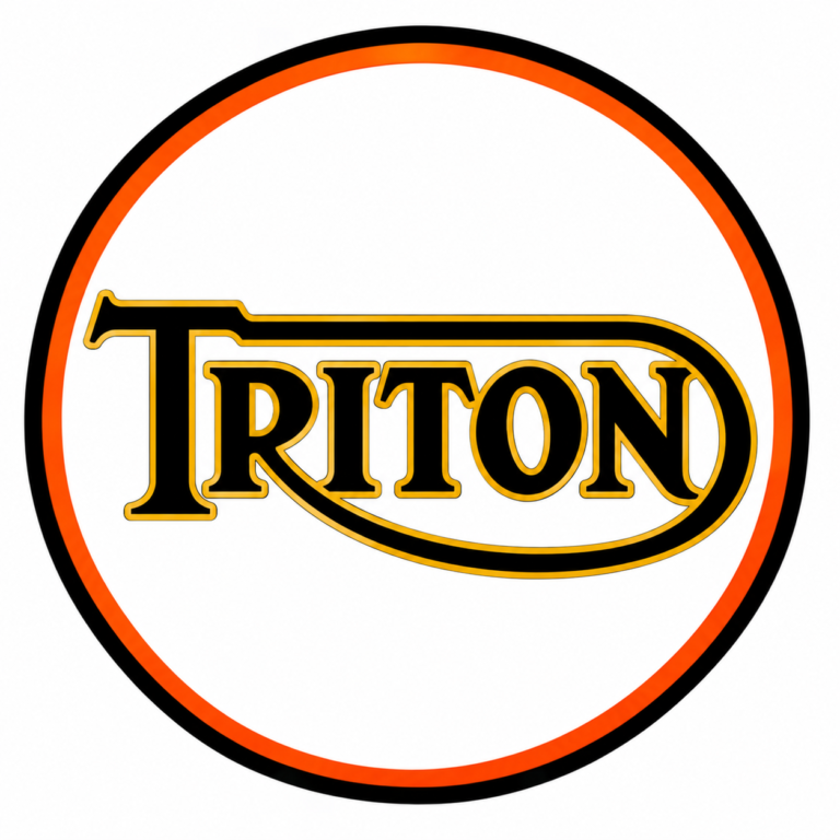 Vintage Triton Circular Emblem